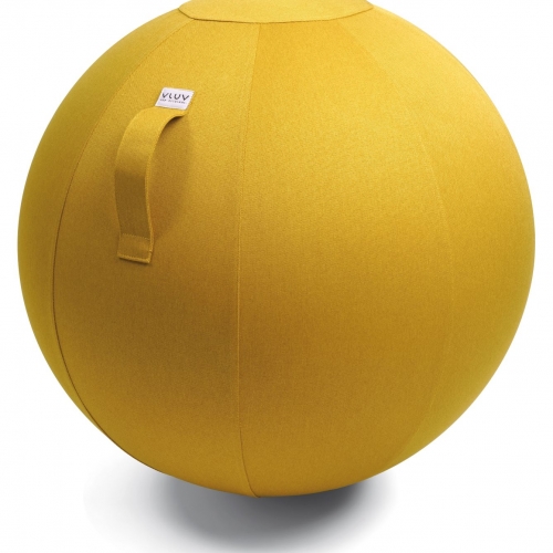 Leiv zitbal polyester dia. 75 cm - mosterd geel