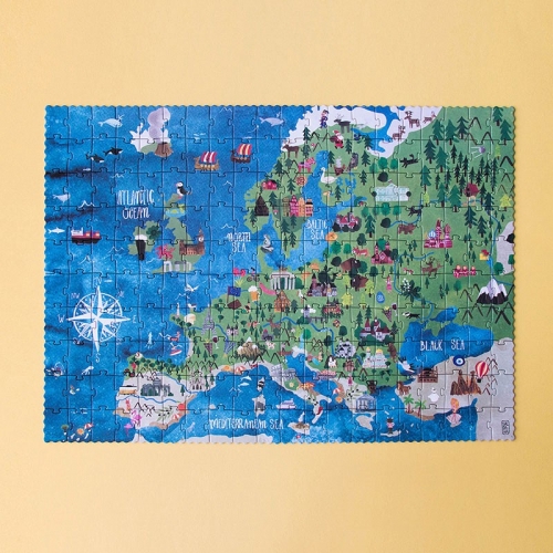 Puzzel 'ontdek Europa'
